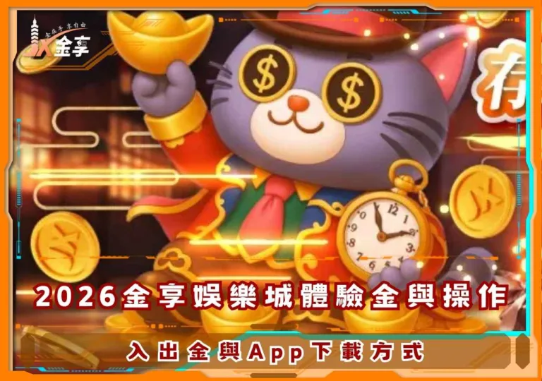 2026金享娛樂城體驗金與操作：入出金與App下載方式