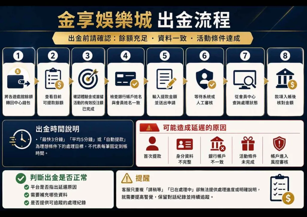 金享娛樂城出金流程